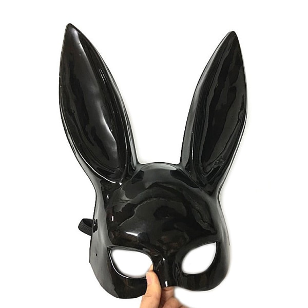 2 stykker svart Halloween rekvisitter Masquerade Cosplay Rabbit Party De