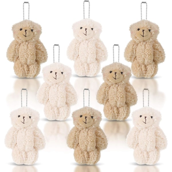 8 stykker Mini Teddybjørn Lille Bjørn Leke Leke Lille Bjørn Dukke Sof