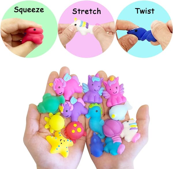 36-pack Mochi Leksaker Kawaii Djur Samling Stressavlastande Leksak