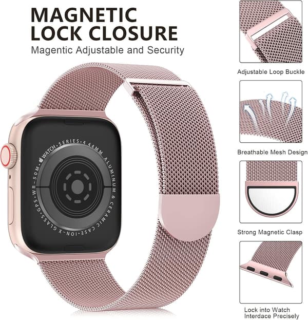 Apple Watch Rem til Serie SE 7 6 5 4 3 2 1 38mm 40mm Kvinder og