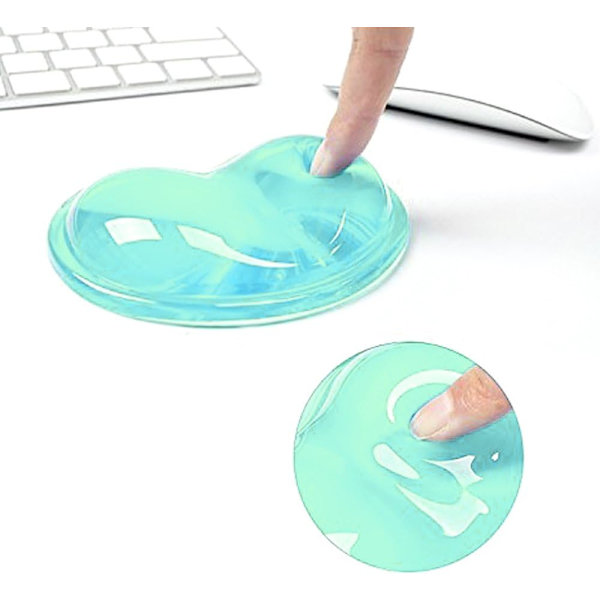 Silikon Gel Handledsstöd Ergonomiskt Mushandledsstöd (Grön