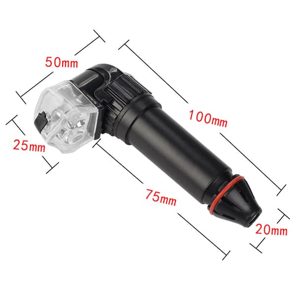 USB-opladelig LED-indikator til cykelstyr, 1 par
