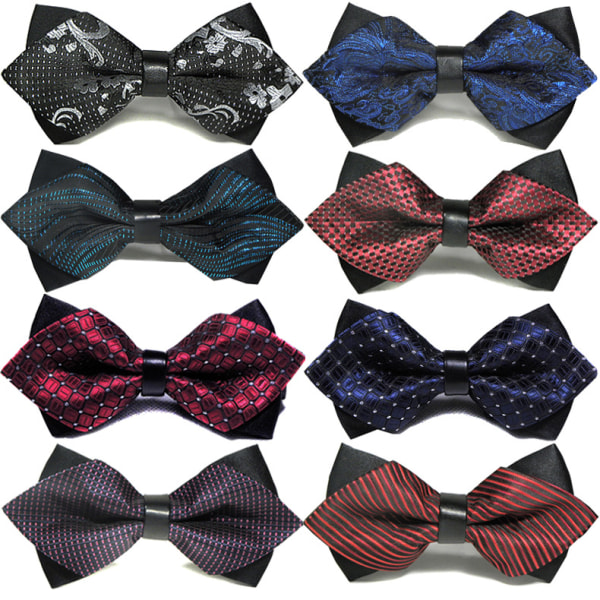 10 mænds butterfly slips med spids læder butterfly slips polyester butterfly slips (tilfældig