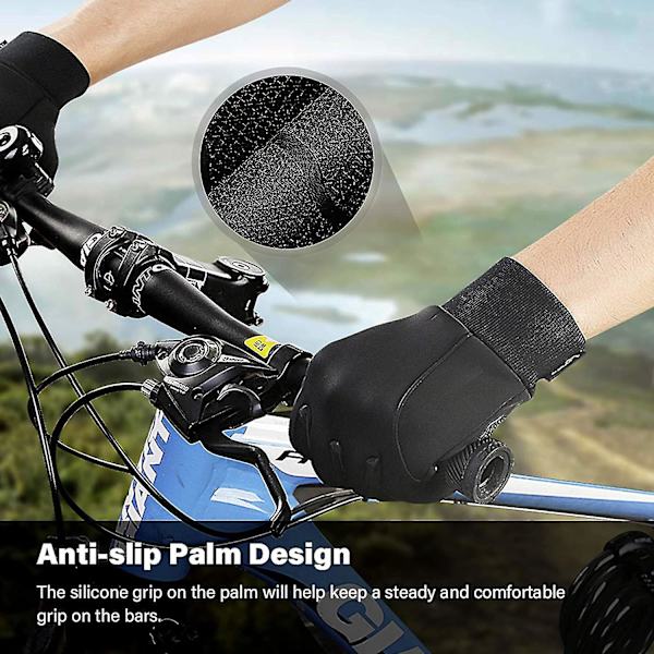 Dewenwils Gants D'hiver Chauds Ecran Taktil Noirs Pour Homm DXGHC