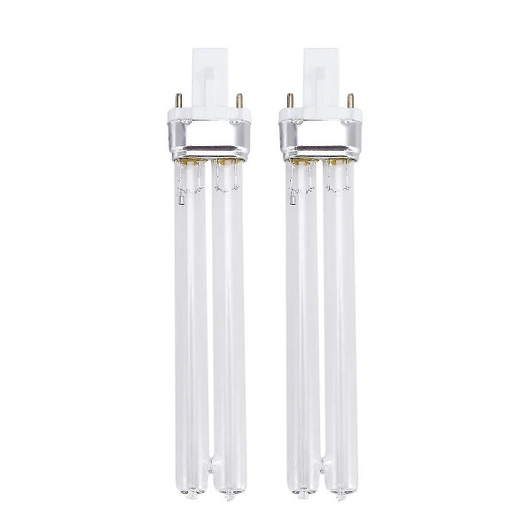 2 stk. 11W Ultraviolet UV-desinfektionslyslamper Uv-steriliseringslamper til sterilisator akvarium (g23 lampesokkel),A