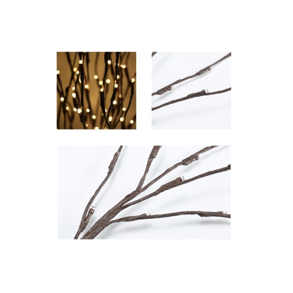 White LED Simulation Tree Branch Lights Christmas Room Bedroom La