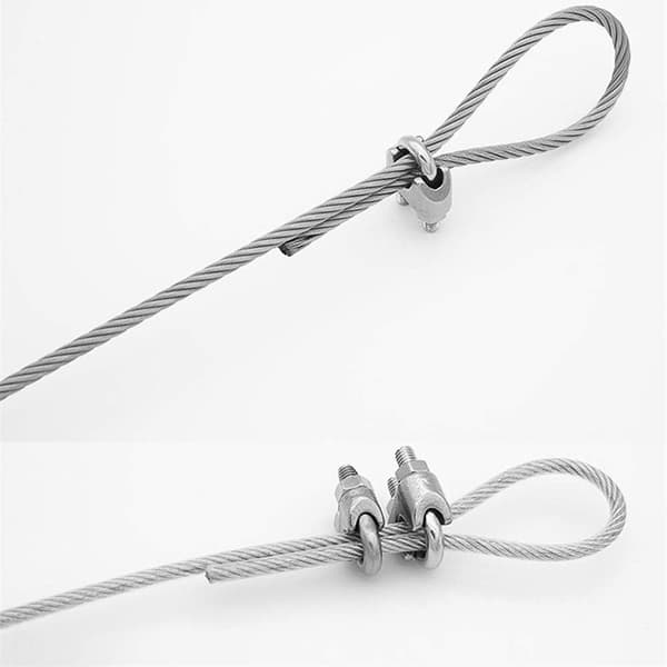 Wire Rope Clip Kabelklemme 304 Rustfritt Stål U-Bolt Sal Fast