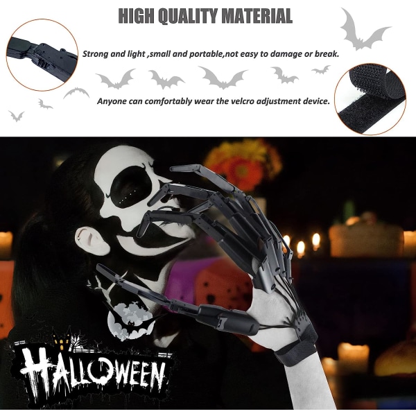 Artikulert fingerforlenger, Halloween leddfinger, 3D pri