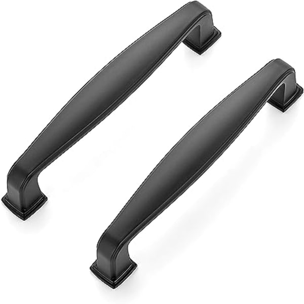 2-delt solid skabsgreb mat zinklegering sort skabsgreb