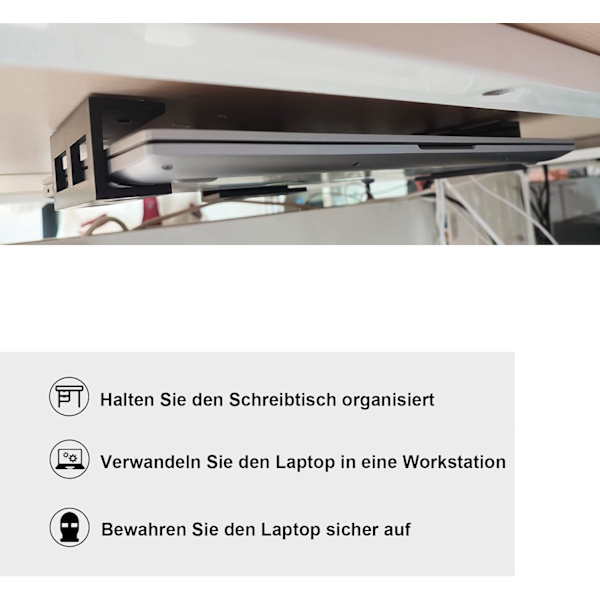 3-pack Plast Laptop Stativ med Skruvar Laptop Stativ för Knäet