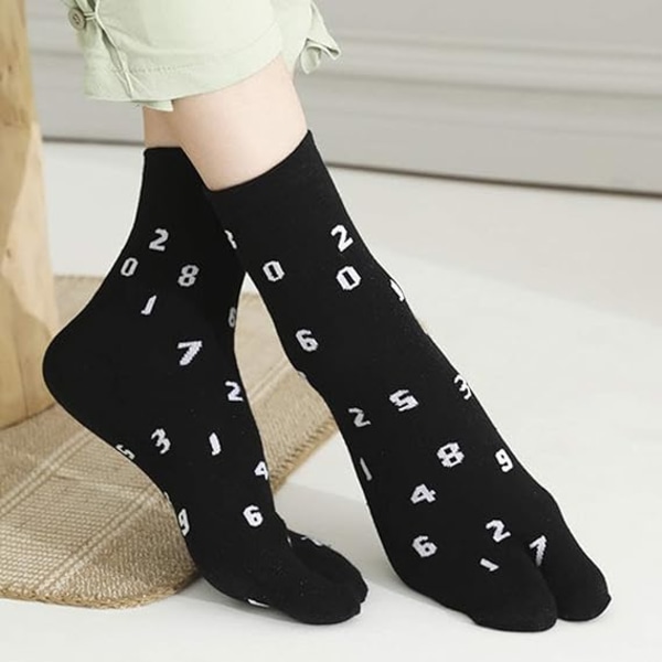 Flip-Flop-strumpor Split Toe Tabi-strumpor Ninja Geta-strumpor 4-par
