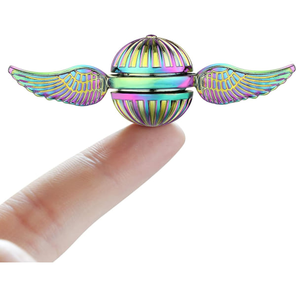 (Regnbue) Fidget Hand Spinner for Barn og Voksne, Sensorisk Magisk Kule
