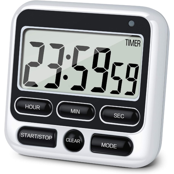 Digital Kitchen Timer with Mute/Loud Alarm Switch ON/Off Switch,