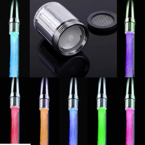 Temperaturstyret LED-vandhane/farverig/monokrom lysende farve
