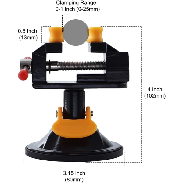 Universal Mini Table Vise Clamp 360° Suction Vice Clamp Drill Pr