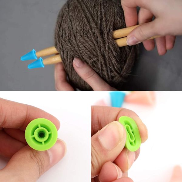 30 stycken sticknålskydd, 2 storlekar (15 små