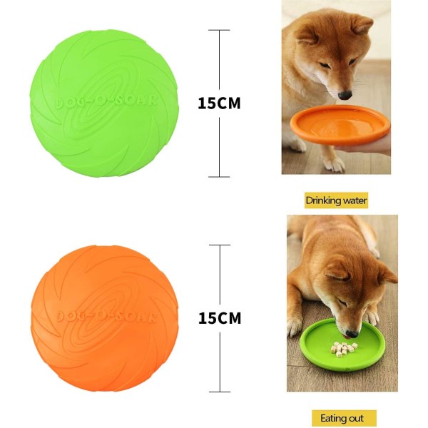 Dog Disc, Frisbees for Dogs, 2 Pcs Frisbee Dog Toys, for Games Sp