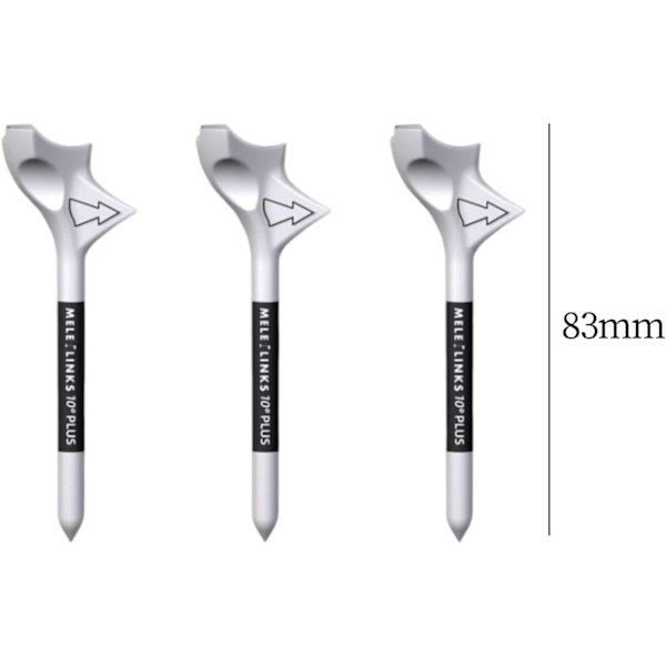 Premium Golf Tees - Holdbare plastgolftees designet for å forbedre golfballens avstand og presisjon - Robott-testet for å