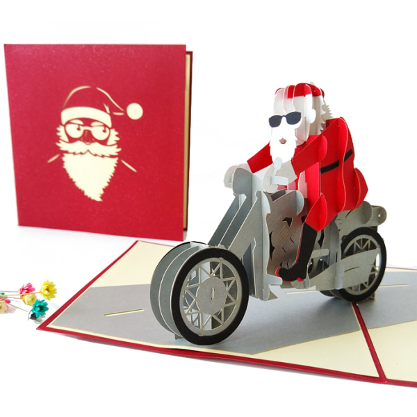 2 stykker kreative julekort med musikk, 3D t