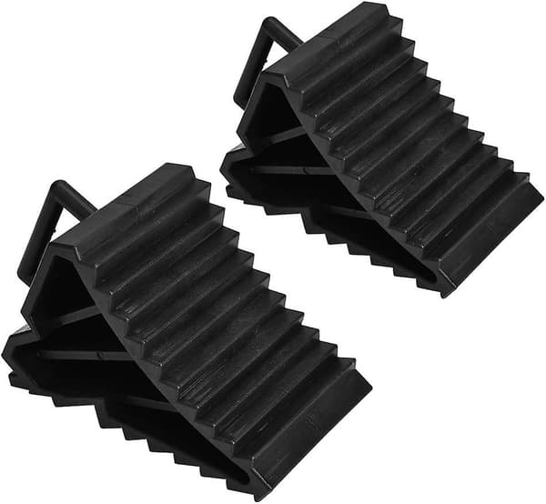 2 stk. Bil Anti-slip Blok Dæk Slip Stopper Solid Gummi Sikkerhed Wh