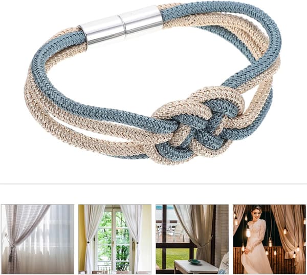 Hjemmedekorasjon Kjøkken Gardin Bruk Tiebacks for Beige Tiebacks O