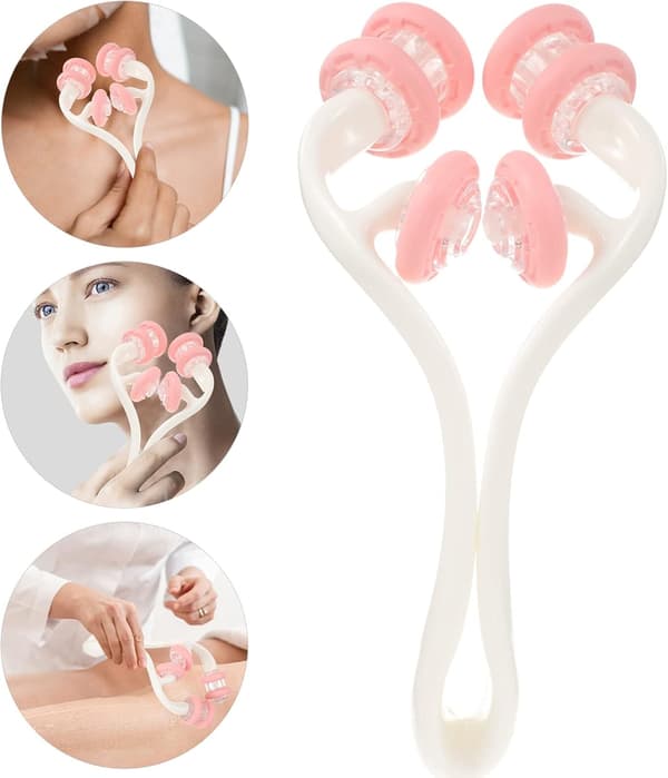 Manuell Nackmassager Underarmsrulle Ansiktsavsmältning Lyftmassage