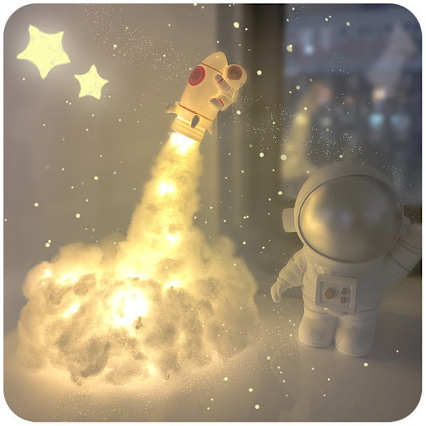 Atom bombe lys DIY raket natlys astronaut sky lys m