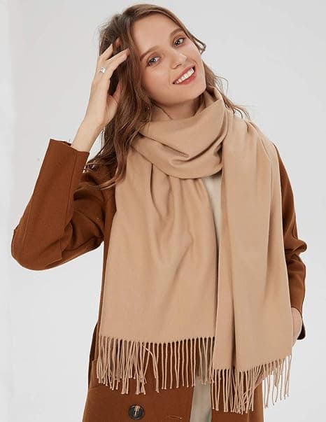Sjal for kvinner og menn - Pashmina sjal, wrap, høst, vinter, bryllup, stole