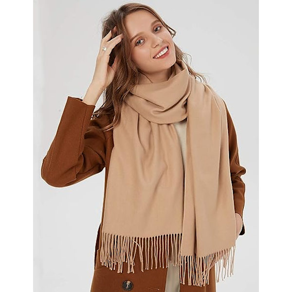 Sjal til Kvinder og Mænd - Pashmina Shawl Wrap til Efterår/Vinter - Bryllupssjal