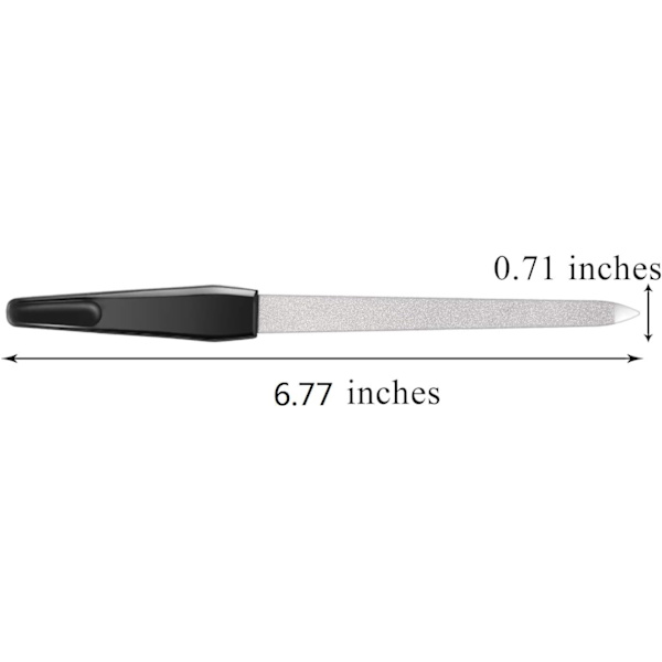 3 Pakker Safir Neglefil Metal Neglefil Neglebuffer Plastik Lo