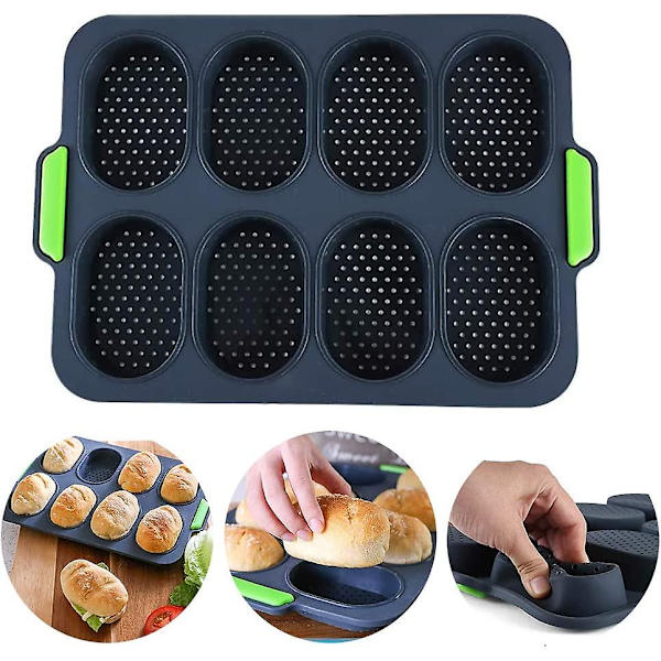 Mini Baguette Bakplåt, Bröd Crispning Plåt, Icke-klibbig Percomp