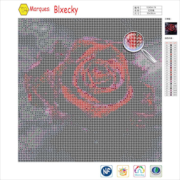 DIY 5D Diamantmaleri Krysssting Broderi Diamantmaleri