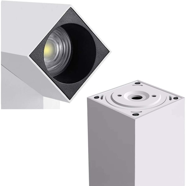 12W Kattospotti LED-alasvalo, säädettävä lampun rungon kulma
