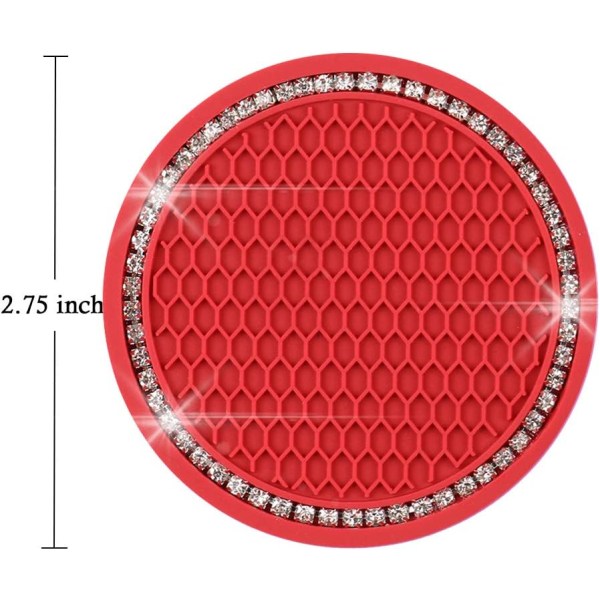 Bling Bilunderlägg PVC Resa Auto Kopps Hållare Insats Underlägg Anti
