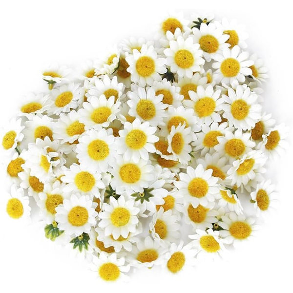Konstgjorda Gerbera-Prästkragar för DIY Bröllop Festmåltid - 100 stycken