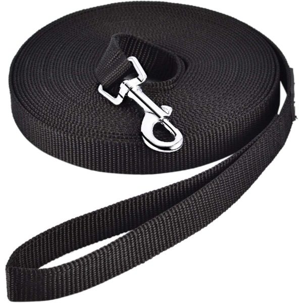 Long Leash Dog Training Leash (3M Length, Black) Long Nylon Strap