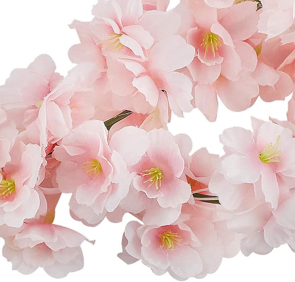 3 st konstgjorda körsbärsblommor för utomhuskrans till bröllop