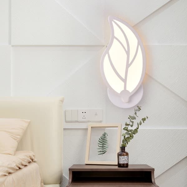 Væglampe i bladform, LED dekorative væglamper Dekor Sconce Mo