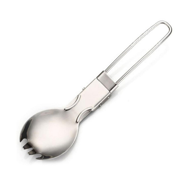 3 stk. udendørs rustfrit stål bestik rustfrit stål foldbar