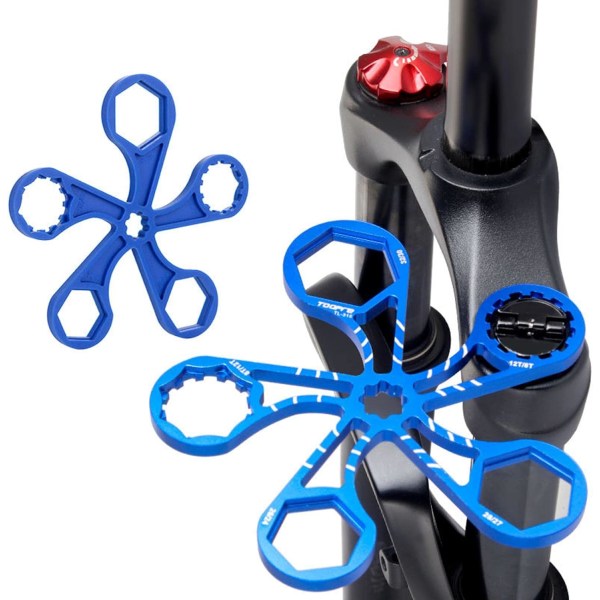 Cykelnøgle Reparationsværktøjer til MTB Cykelgaffel Professionel Nylon 5 Hoved Gaffel MTB Cykelværktøj Gaffel Skulder