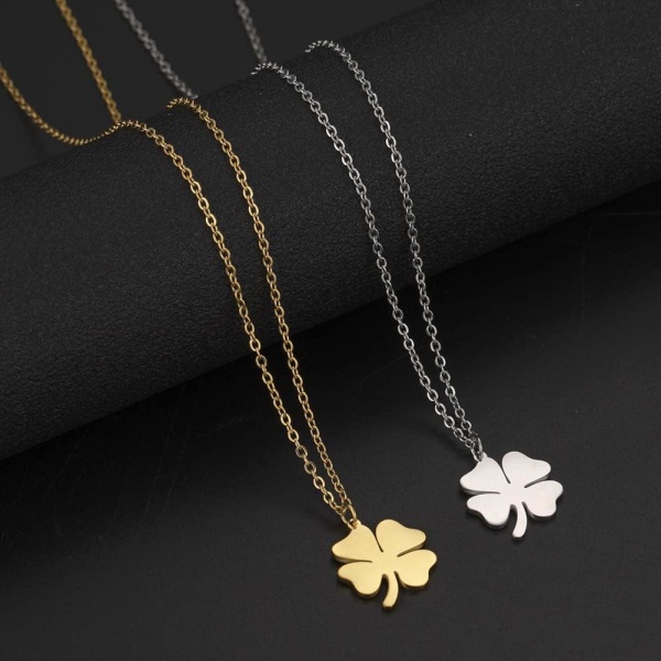Fyrbladssmycke Halsband St. Patricks Dag Halsband