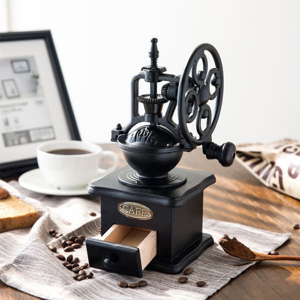 Vintage Svinghjul Kaffe Grinder Husholdnings Kaffe Grinder Manuel