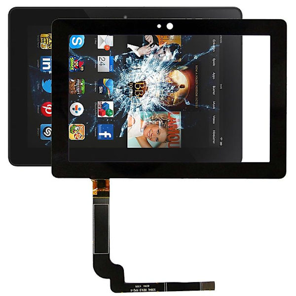 Touch Panel för Amazon Kindle Fire Hdx 7 Tum DXGHC