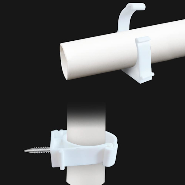 12 Pak Slangeklemmer med Indvendig Diameter 40mm, Enkelt Diameter, Plastik H
