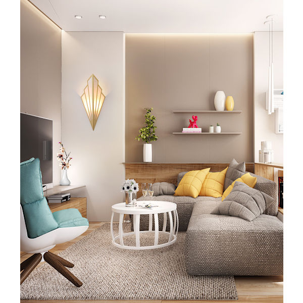Modern Vägglampa Diamantform Inomhus Vägglampor Led Belysning fo