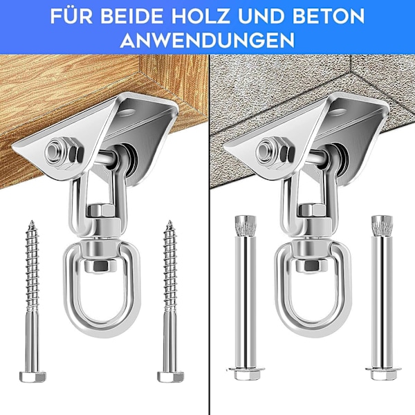 SUS304 Rustfritt Stål Ring Gaffel Spenne Sett Heavy Duty Heisekrok