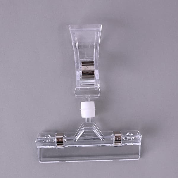 15-pack Plastvaror skyltar Swivel Pop Clip Hållare, Display