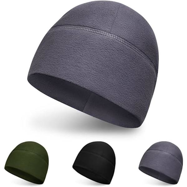 Taktisk Fleece-Mössa – Varm Vinterhatt – Unisex – Låg Profil M