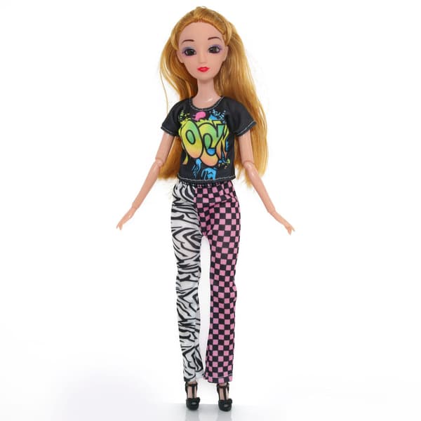 Barbie-modekostym, 10 delar, 10 docktillbehör, för barn