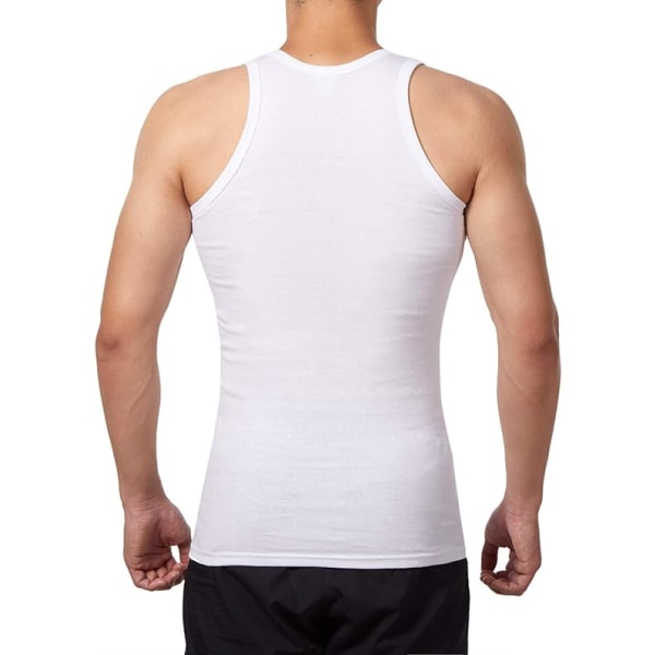 5-pack linne för herr 100 % bomull linne underkläder (vit*5 XL